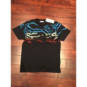 TIM COPPENS T-Shirt waves abstract graphic Tee L NWT